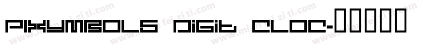 PIXymbols Digit Cloc字体转换